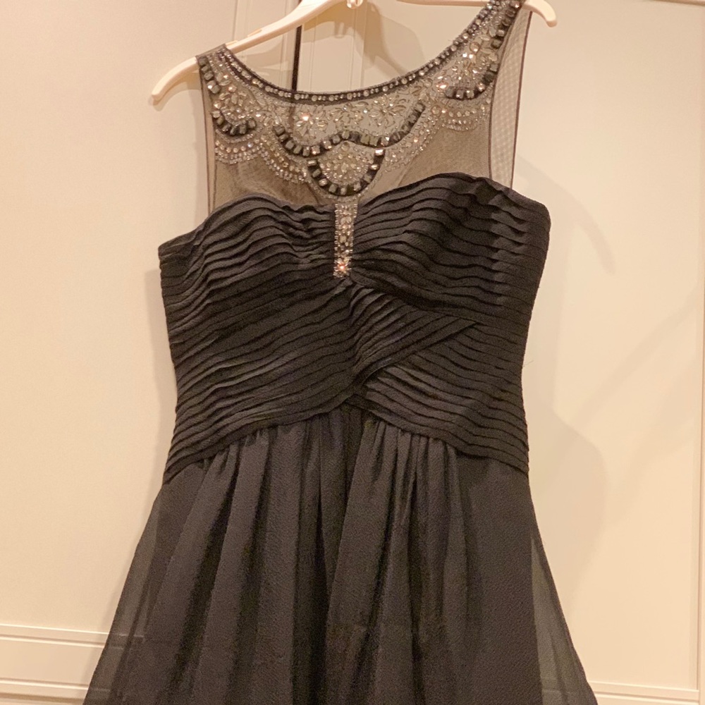 Stunning beaded black BCBG Max Azria Julissa dress